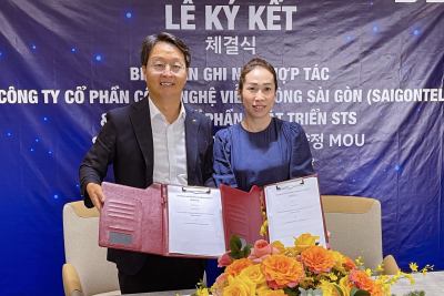 SAIGONTEL &amp; STS KÝ KẾT BẢN GHI NHỚ HỢP TÁC PHÁT TRIỂN CÁC DỰ ÁN THƯƠNG MẠI - DỊCH VỤ TẠI VIỆT NAM