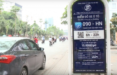 Hà Nội tiếp tục thí điểm dịch vụ tìm điểm trông giữ xe qua iparking