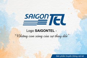 Logo SAIGONTEL - &quot;Những con sóng của sự thay đổi&quot;