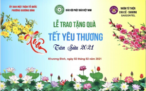 SAIGONTEL PHỐI HỢP PHÁT QUÀ TỪ THIỆN TẠI CHÙA PHỤNG LỘC (HÀ NỘI)