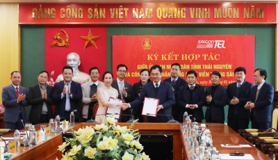SAIGONTEL SPONSORED THAI NGUYEN PROVINCE ON SOCIAL-ECONOMIC DEVELOPMENT PLAN FOR THE PERIOD OF 2021-2030, VISION TO 2025; SPONSORED FOR &quot;DIGITAL TRANSFORMATION&quot; IMPLEMENTATION AND HIGHWAY 13 CONSTRUCTION, CONTRIBUTING TO CHANGING THE PROVINCE