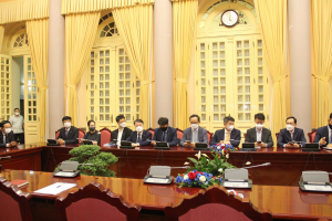 SAIGONTEL CÙNG CÁC TẬP ĐOÀN HÀN QUỐC ĐẾN THĂM VÀ LÀM VIỆC TẠI VĂN PHÒNG CHÍNH PHỦ VIỆT NAM