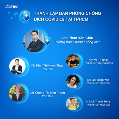 SAIGONTEL THÀNH LẬP BAN PHÒNG CHỐNG DỊCH TẠI TPHCM ĐỂ ĐẢM BẢO AN TOÀN CHO CBNV