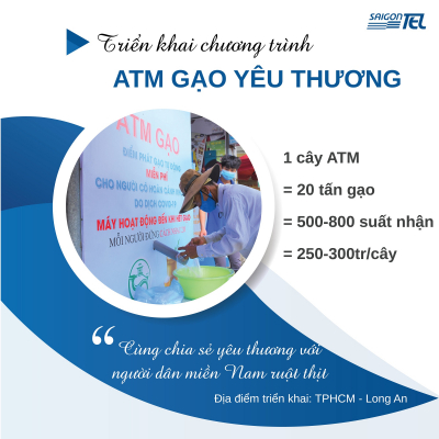 SAIGONTEL PHÁT ĐỘNG CHƯƠNG TRÌNH &quot;ATM GẠO YÊU THƯƠNG&quot;