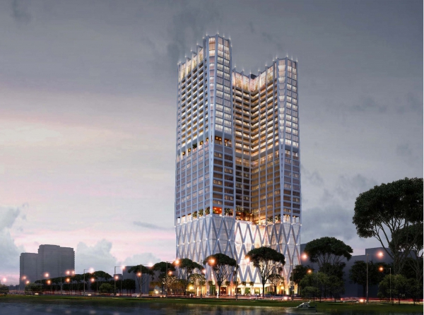 SAIGONTEL CROWN COMPLEX - PROJECT OF COMPLEX OF SHOPPING MALL AND LUXURIOUS APARTMENT