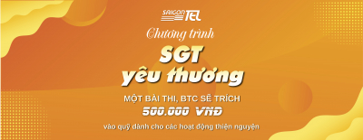 SAIGONTEL PHÁT ĐỘNG CHƯƠNG TRÌNH THIỆN NGUYỆN &quot;SGT - YÊU THƯƠNG&quot;